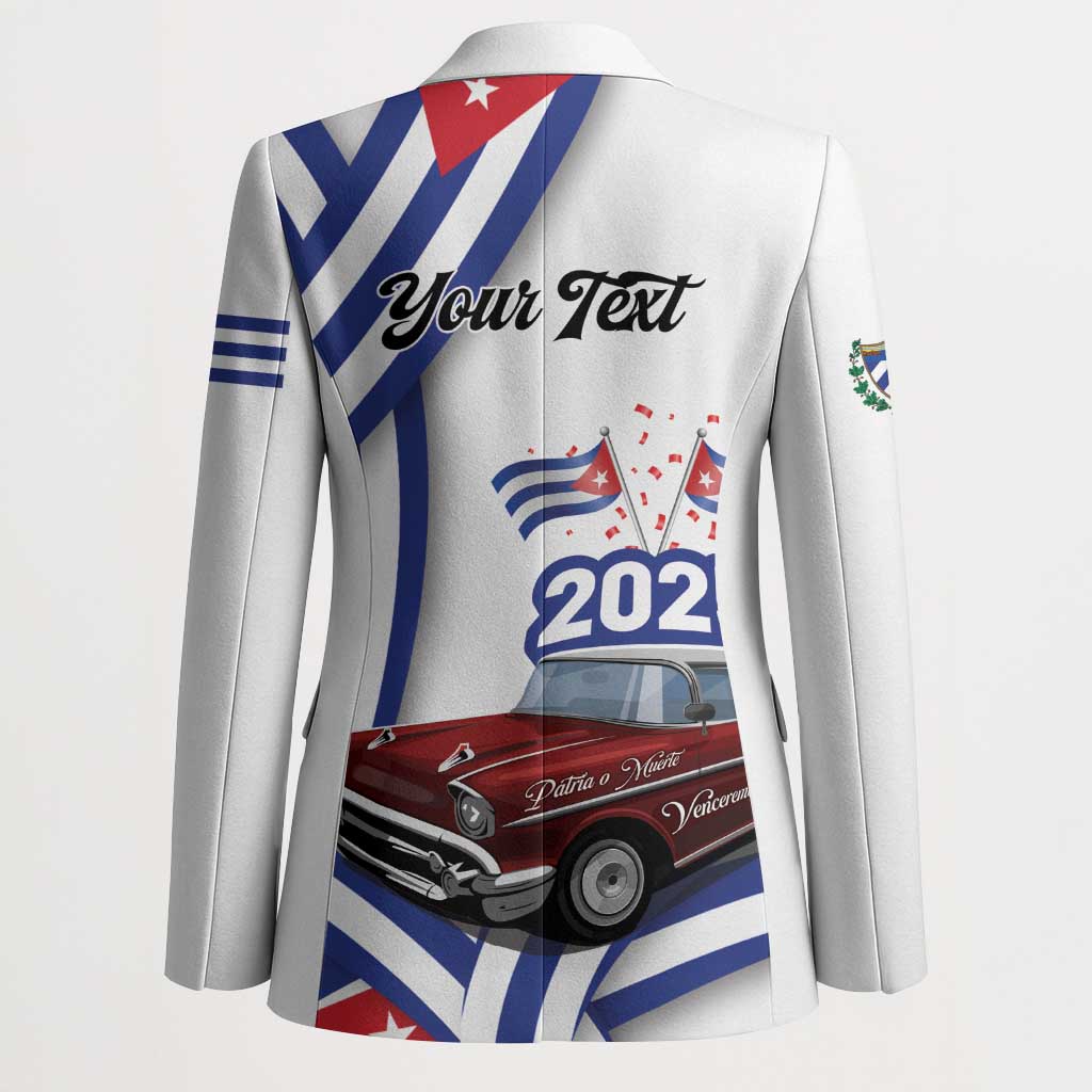 Personalized Cuba 2025 Independence Day Blazer The Beauty Of Classic Car - Wonder Print Shop