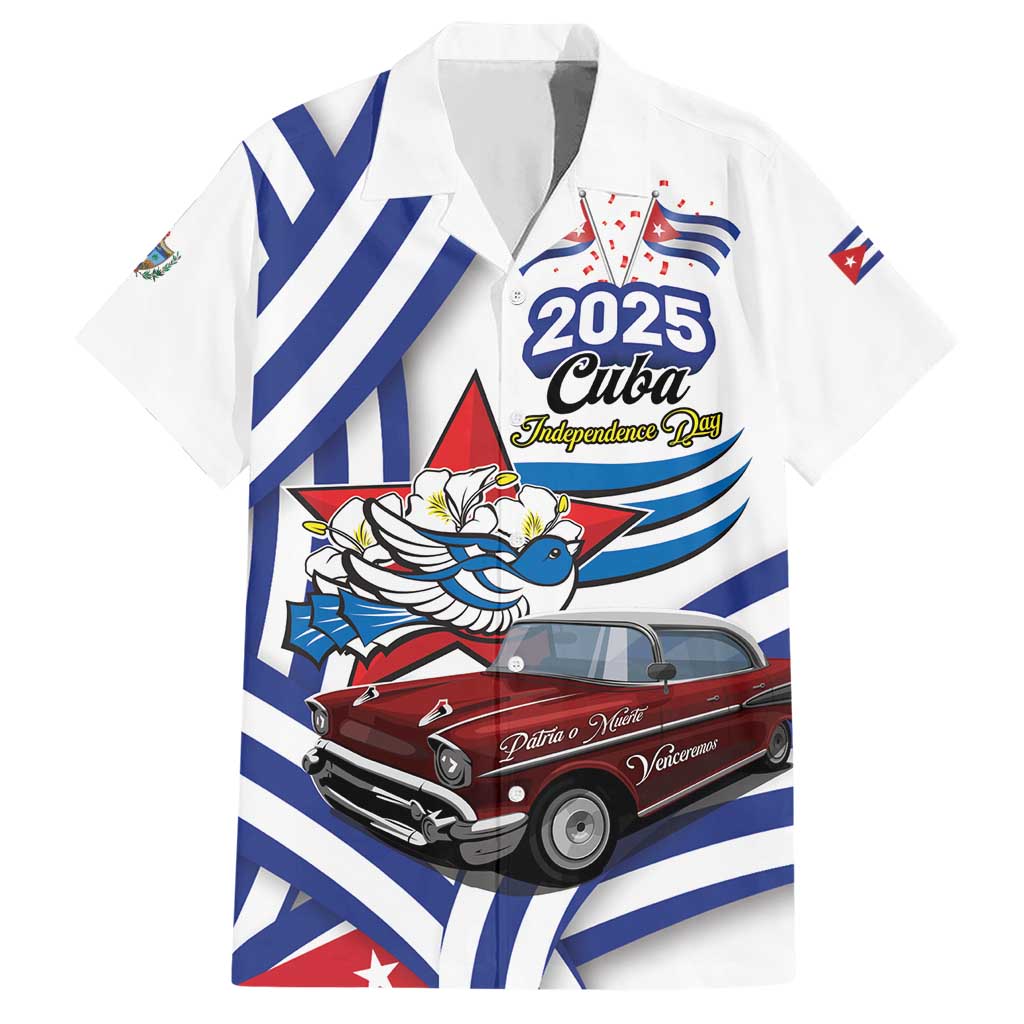 Personalized Cuba 2025 Independence Day Hawaiian Shirt The Beauty Of Classic Car - Wonder Print Shop