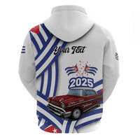 Personalized Cuba 2025 Independence Day Hoodie The Beauty Of Classic Car - Wonder Print Shop