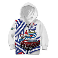 Personalized Cuba 2025 Independence Day Kid Hoodie The Beauty Of Classic Car - Wonder Print Shop