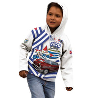 Personalized Cuba 2025 Independence Day Kid Hoodie The Beauty Of Classic Car - Wonder Print Shop