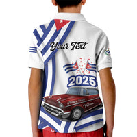 Personalized Cuba 2025 Independence Day Kid Polo Shirt The Beauty Of Classic Car - Wonder Print Shop