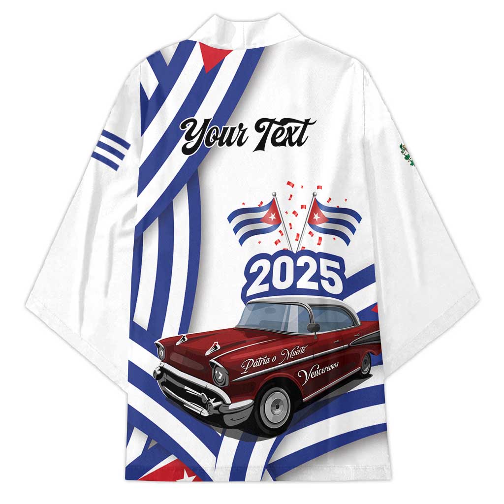 Personalized Cuba 2025 Independence Day Kimono The Beauty Of Classic Car - Wonder Print Shop