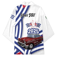 Personalized Cuba 2025 Independence Day Kimono The Beauty Of Classic Car - Wonder Print Shop