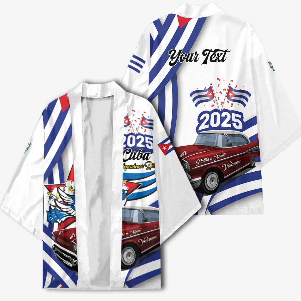 Personalized Cuba 2025 Independence Day Kimono The Beauty Of Classic Car - Wonder Print Shop