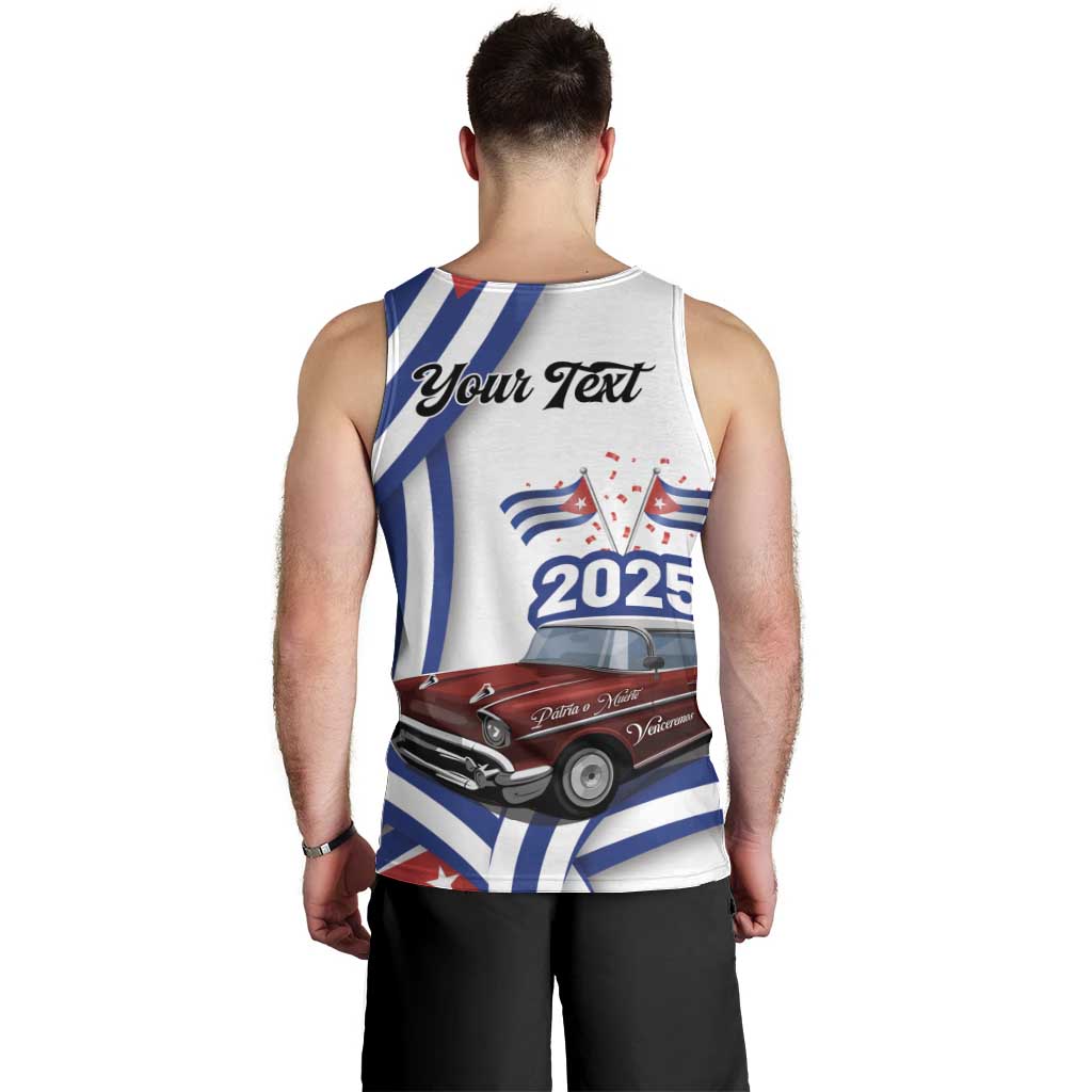 Personalized Cuba 2025 Independence Day Men Tank Top The Beauty Of Classic Car - Wonder Print Shop