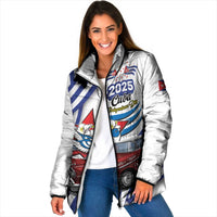 Personalized Cuba 2025 Independence Day Padded Jacket The Beauty Of Classic Car - Wonder Print Shop