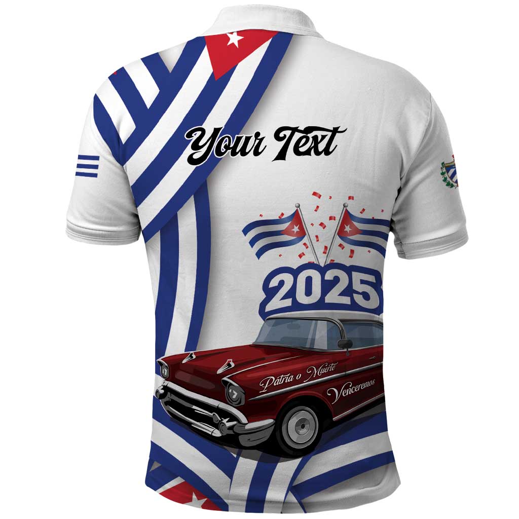 Personalized Cuba 2025 Independence Day Polo Shirt The Beauty Of Classic Car - Wonder Print Shop