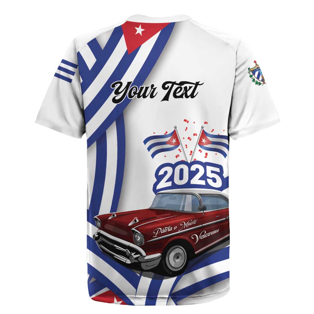 Personalized Cuba 2025 Independence Day Rugby Jersey The Beauty Of Classic Car - Wonder Print Shop