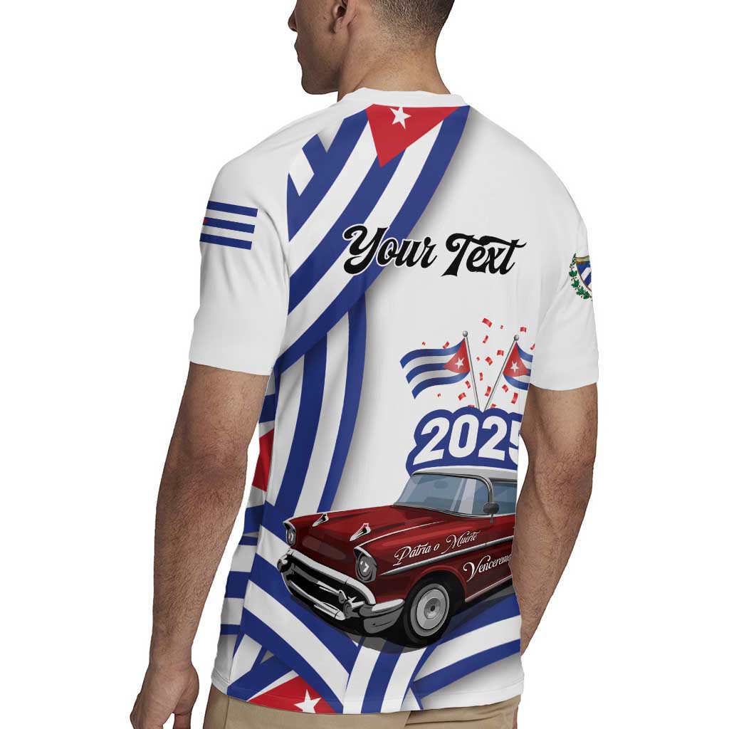 Personalized Cuba 2025 Independence Day Rugby Jersey The Beauty Of Classic Car - Wonder Print Shop