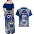 Custom Samoa Rugby Couples Matching Off Shoulder Maxi Dress and Hawaiian Shirt Toa Samoa Myriad Patterns - Wonder Print Shop