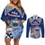 Custom Samoa Rugby Couples Matching Off Shoulder Short Dress and Long Sleeve Button Shirt Toa Samoa Myriad Patterns - Wonder Print Shop