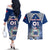 Custom Samoa Rugby Couples Matching Off The Shoulder Long Sleeve Dress and Hawaiian Shirt Toa Samoa Myriad Patterns - Wonder Print Shop