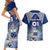 Custom Samoa Rugby Couples Matching Short Sleeve Bodycon Dress and Hawaiian Shirt Toa Samoa Myriad Patterns - Wonder Print Shop