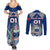 Custom Samoa Rugby Couples Matching Summer Maxi Dress and Long Sleeve Button Shirt Toa Samoa Myriad Patterns - Wonder Print Shop