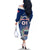 Custom Samoa Rugby Family Matching Off Shoulder Long Sleeve Dress and Hawaiian Shirt Toa Samoa Myriad Patterns - Wonder Print Shop