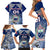 Custom Samoa Rugby Family Matching Short Sleeve Bodycon Dress and Hawaiian Shirt Toa Samoa Myriad Patterns - Wonder Print Shop