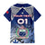 Custom Samoa Rugby Family Matching Short Sleeve Bodycon Dress and Hawaiian Shirt Toa Samoa Myriad Patterns - Wonder Print Shop