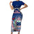 Custom Samoa Rugby Family Matching Short Sleeve Bodycon Dress and Hawaiian Shirt Toa Samoa Myriad Patterns - Wonder Print Shop
