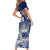 Custom Samoa Rugby Family Matching Short Sleeve Bodycon Dress and Hawaiian Shirt Toa Samoa Myriad Patterns - Wonder Print Shop