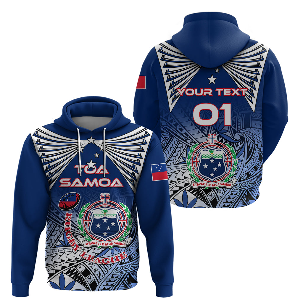 Custom Samoa Rugby Hoodie Toa Samoa Myriad Patterns - Wonder Print Shop