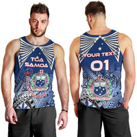 Custom Samoa Rugby Men Tank Top Toa Samoa Myriad Patterns - Wonder Print Shop