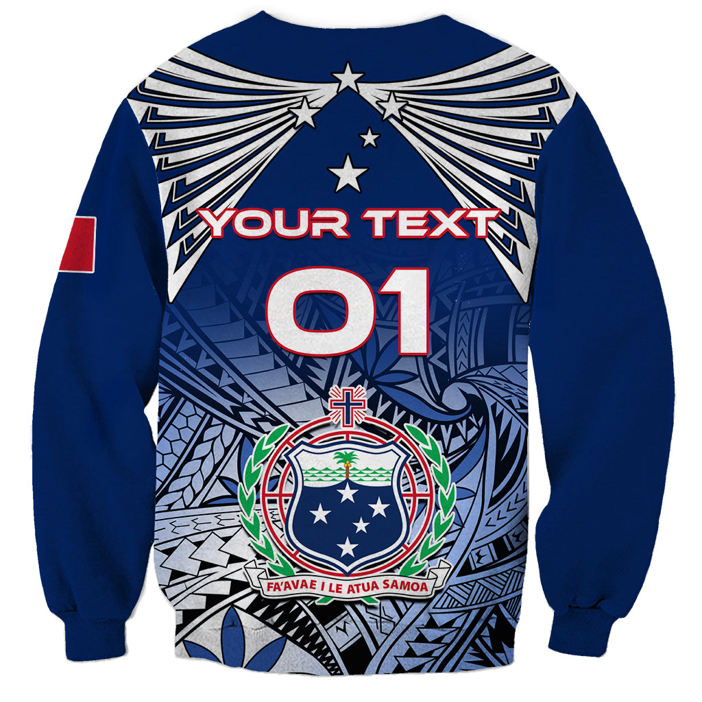 Custom Samoa Rugby Sweatshirt Toa Samoa Myriad Patterns - Wonder Print Shop