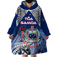 Custom Samoa Rugby Wearable Blanket Hoodie Toa Samoa Myriad Patterns - Wonder Print Shop