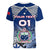 Custom Samoa Rugby Women V Neck T Shirt Toa Samoa Myriad Patterns - Wonder Print Shop