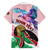 Personalised Kenya Independence Day Family Matching Off Shoulder Maxi Dress and Hawaiian Shirt The Lilac Breasted Roller Unique Version - Wonder Print Shop