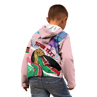 Personalised Kenya Independence Day Kid Hoodie The Lilac Breasted Roller Unique Version - Wonder Print Shop