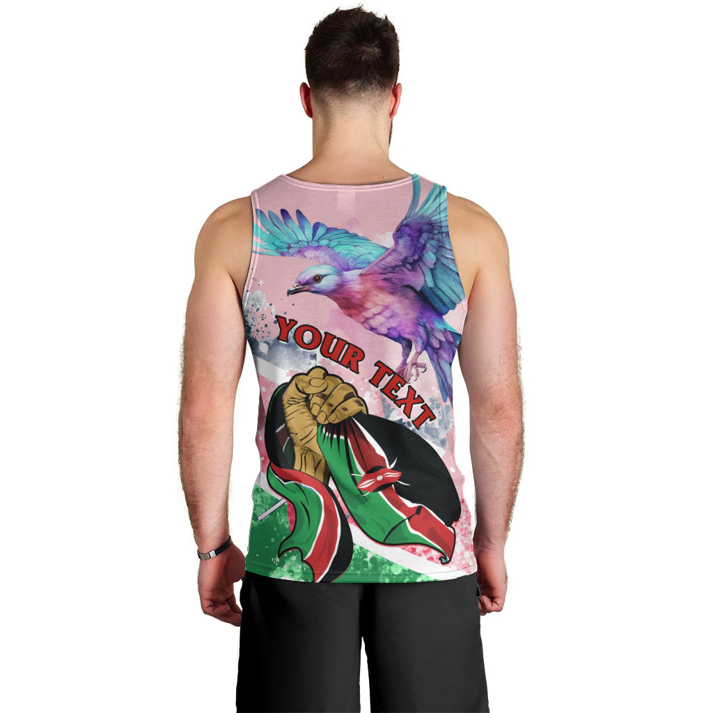Personalised Kenya Independence Day Men Tank Top The Lilac Breasted Roller Unique Version - Wonder Print Shop