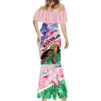 Personalised Kenya Independence Day Mermaid Dress The Lilac Breasted Roller Unique Version - Wonder Print Shop