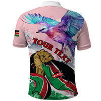 Personalised Kenya Independence Day Polo Shirt The Lilac Breasted Roller Unique Version - Wonder Print Shop