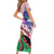 Personalised Kenya Independence Day Short Sleeve Bodycon Dress The Lilac Breasted Roller Unique Version - Wonder Print Shop