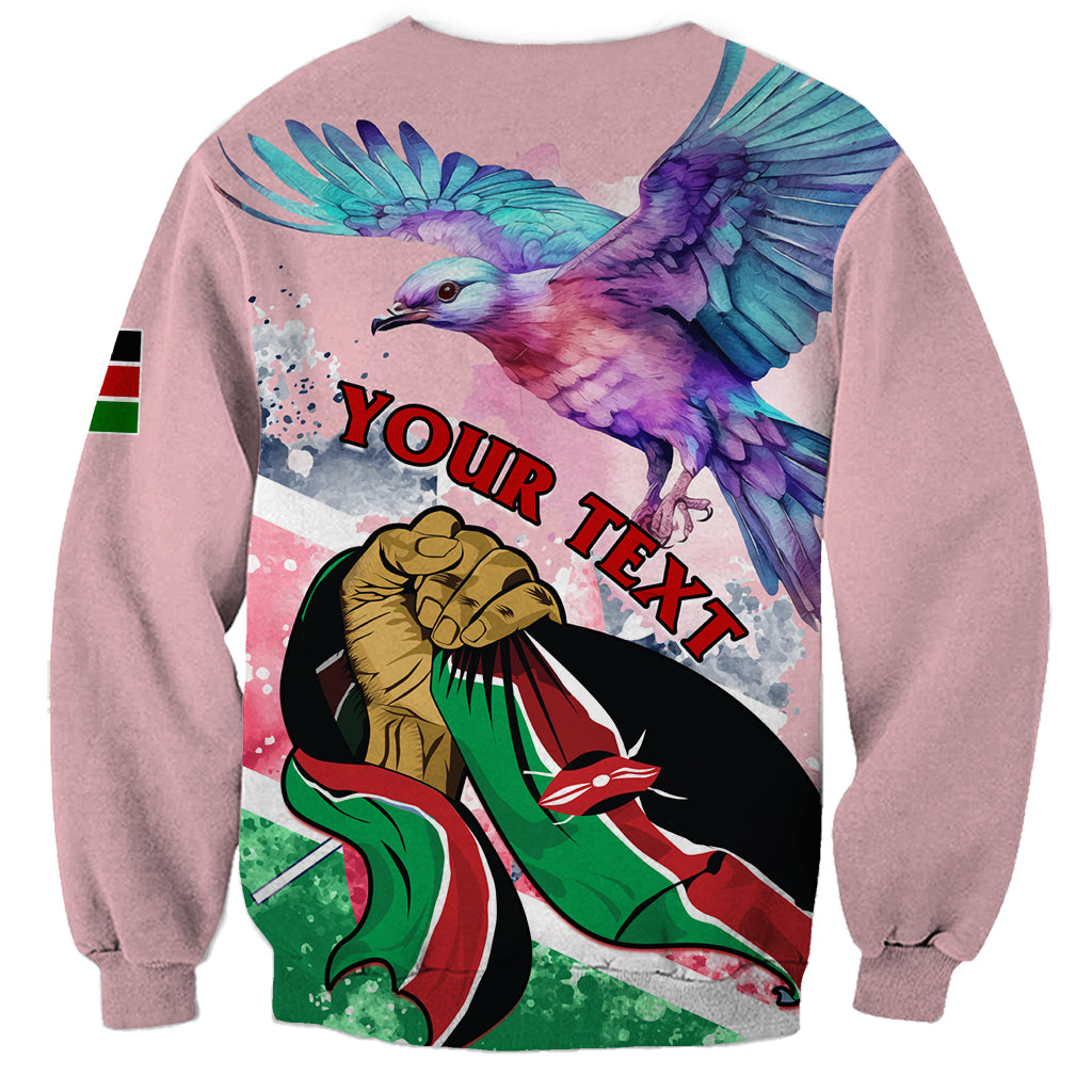 Personalised Kenya Independence Day Sweatshirt The Lilac Breasted Roller Unique Version - Wonder Print Shop