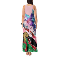 Personalised Kenya Independence Day Tank Maxi Dress The Lilac Breasted Roller Unique Version - Wonder Print Shop
