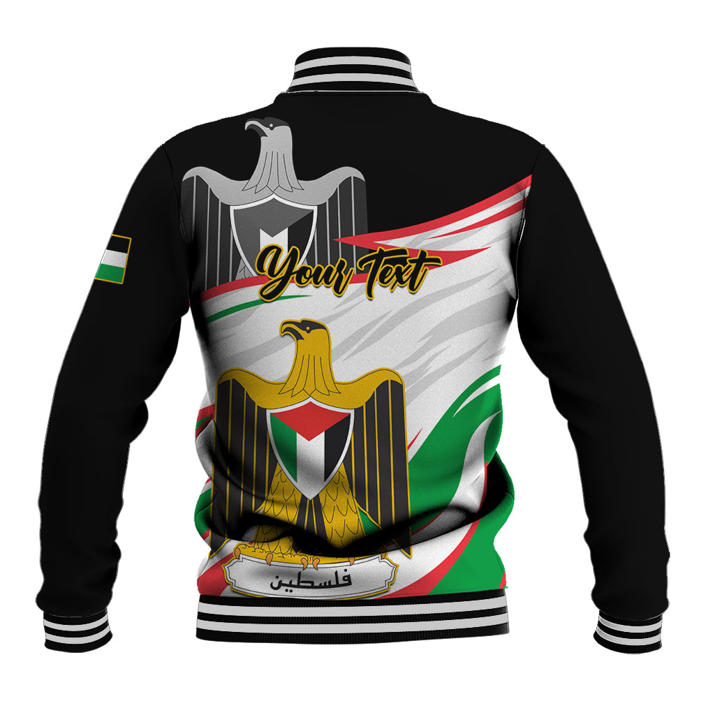 Personalised Palestine Independence Day Baseball Jacket Palestinian Coat Of Arms Special Version - Wonder Print Shop