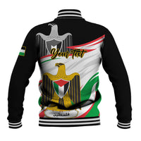 Personalised Palestine Independence Day Baseball Jacket Palestinian Coat Of Arms Special Version - Wonder Print Shop