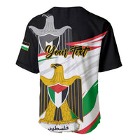 Personalised Palestine Independence Day Baseball Jersey Palestinian Coat Of Arms Special Version - Wonder Print Shop