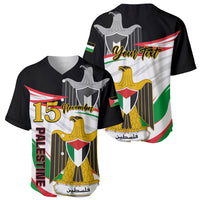 Personalised Palestine Independence Day Baseball Jersey Palestinian Coat Of Arms Special Version - Wonder Print Shop