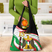 Personalised Palestine Independence Day Grocery Bag Palestinian Coat Of Arms Special Version