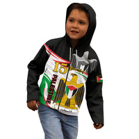 Personalised Palestine Independence Day Kid Hoodie Palestinian Coat Of Arms Special Version - Wonder Print Shop