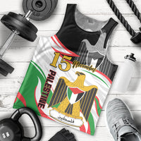 Personalised Palestine Independence Day Men Tank Top Palestinian Coat Of Arms Special Version - Wonder Print Shop