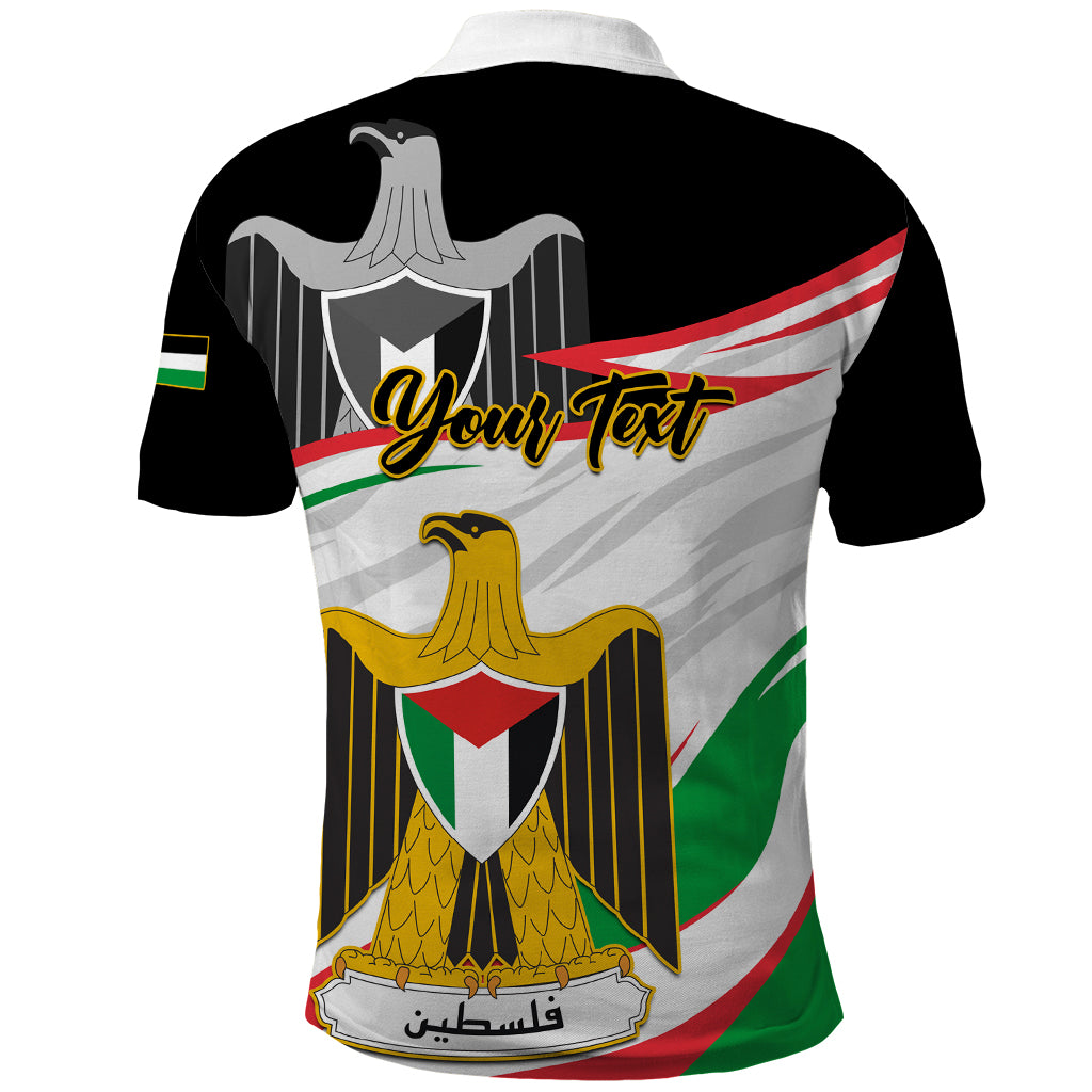 Personalised Palestine Independence Day Polo Shirt Palestinian Coat Of Arms Special Version - Wonder Print Shop