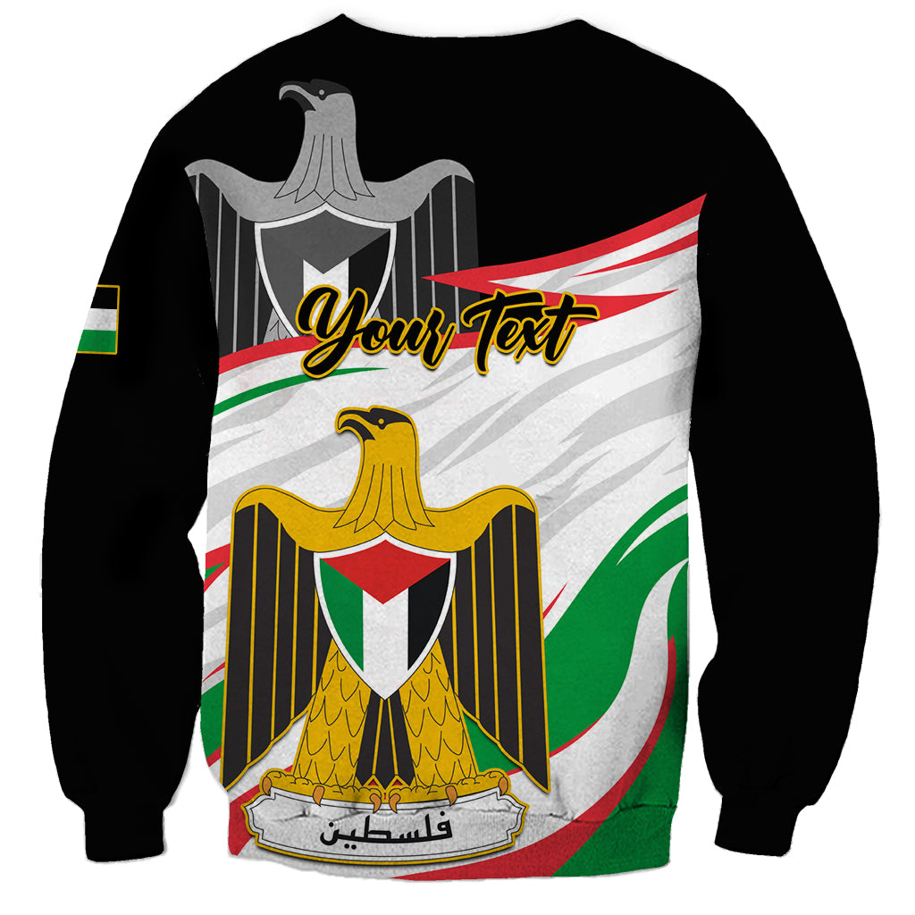Personalised Palestine Independence Day Sweatshirt Palestinian Coat Of Arms Special Version - Wonder Print Shop