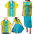 Personalised Kazakhstan Independence Day Family Matching Puletasi Dress and Hawaiian Shirt Kazakhstanian Coat Of Arms Special Version - Wonder Print Shop