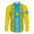 Personalised Kazakhstan Independence Day Family Matching Puletasi Dress and Hawaiian Shirt Kazakhstanian Coat Of Arms Special Version - Wonder Print Shop