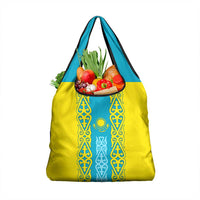 Personalised Kazakhstan Independence Day Grocery Bag Kazakhstanian Coat Of Arms Special Version