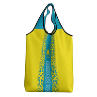 Personalised Kazakhstan Independence Day Grocery Bag Kazakhstanian Coat Of Arms Special Version